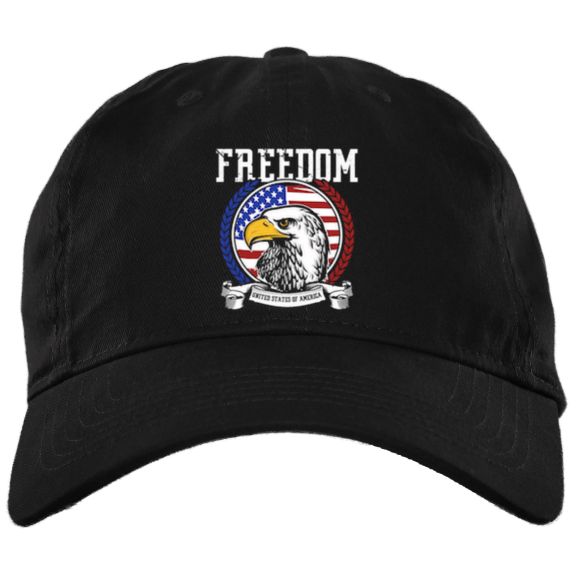 FREEDOM Embroidered Brushed Twill  Dad Cap