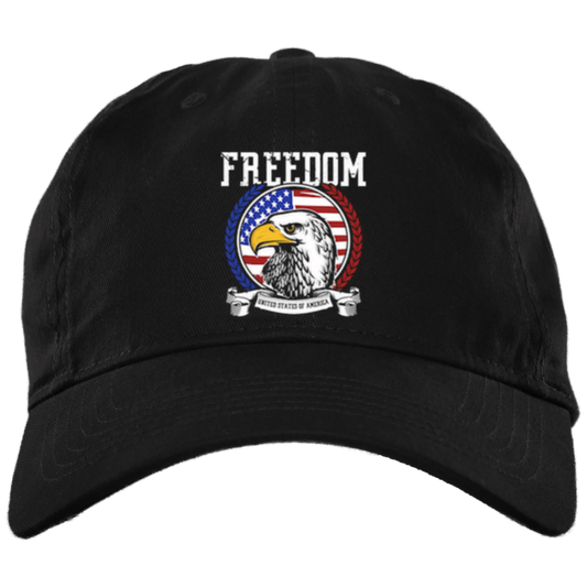 FREEDOM Embroidered Brushed Twill  Dad Cap